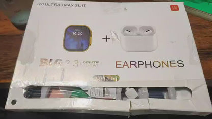 I20 Ultra Max Suit 10 In 1 Smart Watch With Airpods Comfortable Wear Stylish Design For Daily Use And Fashion Needs