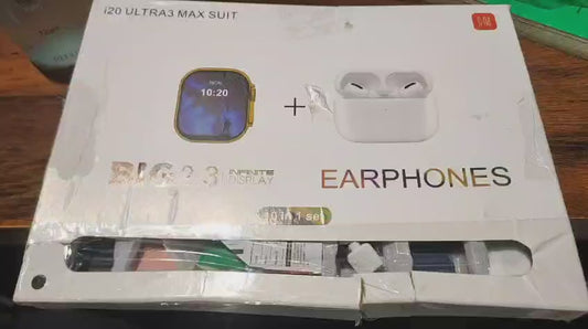 I20 Ultra Max Suit 10 In 1 Smart Watch With Airpods Comfortable Wear Stylish Design For Daily Use And Fashion Needs