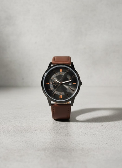 MontBlanc 0817A Men’s Luxury Watch | Premium Leather Strap, Water Resistant, Elegant Analog Timepiece ( without box )
