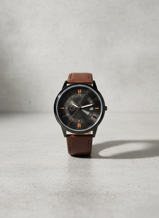 MontBlanc 0817A Men’s Luxury Watch | Premium Leather Strap, Water Resistant, Elegant Analog Timepiece ( without box )
