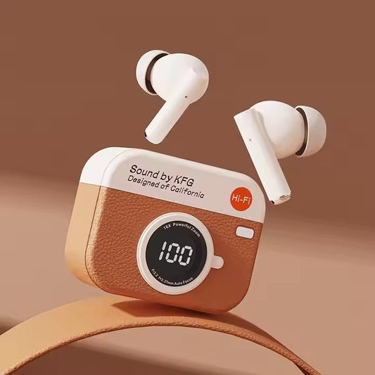 X73 TWS Wireless Earbuds Game Box Edition – True Wireless Stereo Earphones with Retro Retro Console Styling and LED Digital Battery Percentage Display - Random Color