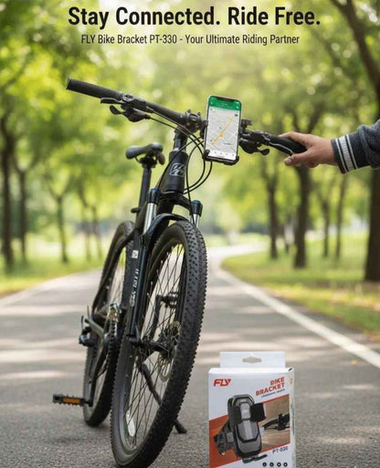 Bike Phone Holder Secure Stable Hands Free Riding With 360 Degree Adjustable Viewing